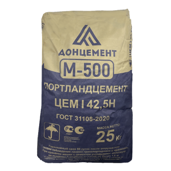 Цемент Донцемент ПЦ-500 Д-0 25 кг 