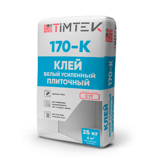 TIMTEK 170-K Клей плиточный белый усиленный